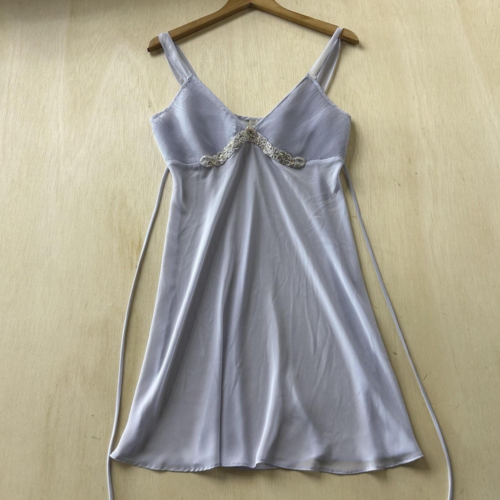 Y2K Expressions By California Dynasty Gown Women Medium Purple Chemise Sleepwear